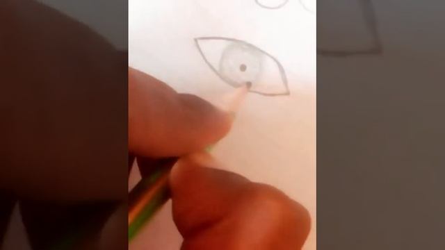 how to draw eyes _ easy way to sketch human eye ,,,...❤️