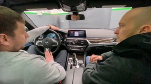Гибрид BMW 530е G30. Обзор в мороз -20 С