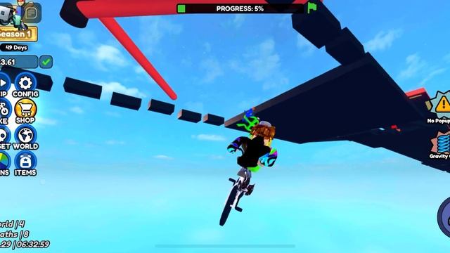 ￼ Обби на велосипеде прошел третий мир смотреть онлайн