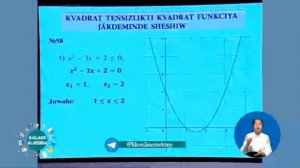 9 klass algebra intervallar usılı