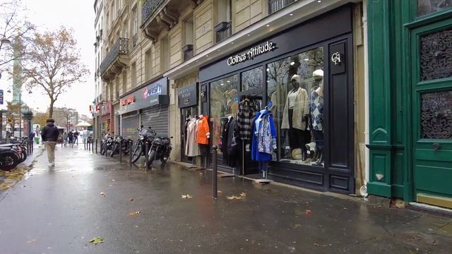 Paris winter walk, Place de la République to Gare de Lyon [4K UHD] смотреть онлайн