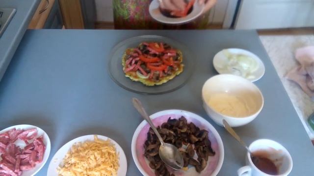 Оригинальная кабачковая пицца.Вкусно и быстро