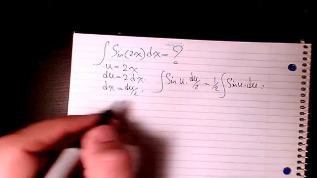 How to integrate sin2x, integration by substitution, indefinite integral, calculus смотреть онлайн