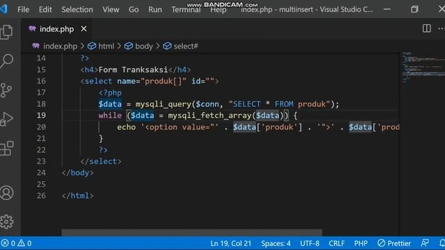 Cara membuat input banyak data menggunakan slim select dan php 7
