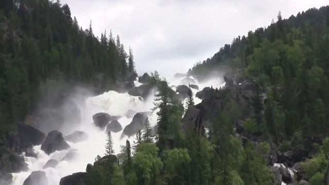 Горный-Алтай Водопад Учар. Altay Mountain Waterfall Uchar.