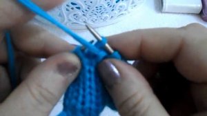 ДВОЙНАЯ РЕЗИНКА СПИЦАМИ.