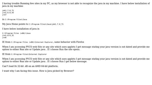 How Does Browser recognize Java : windows 7? смотреть онлайн
