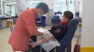 Сотрудники МВД России в Национальный день донора добровольно сдали кровь