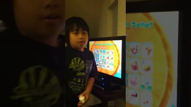 My brother play neighborhood games in wii