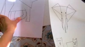 геометрические формы, графика, стилизация