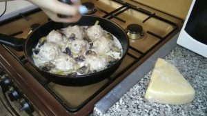 МАКАРОНЫ-ГНЁЗДА С МЯСОМ И ГРИБАМИ! ОЧЕНЬ ПРОСТОЙ РЕЦЕПТ!