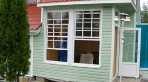 Вертикально сдвижное алюминиевое окно