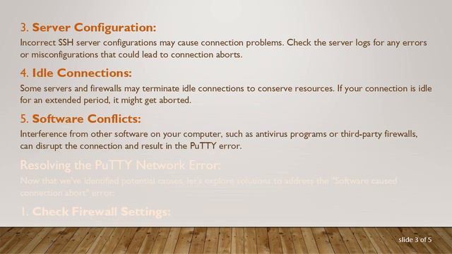 Troubleshooting PuTTY Network Error: Software caused connection abort смотреть онлайн