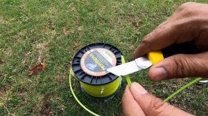 How to wind|install|fix trimmer line or nylon string on a Brush Cutter|Stihl FS 120
