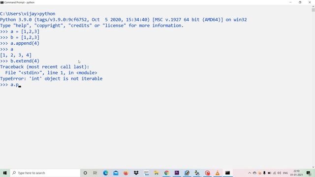 #104 | append() vs extend() in Python List | Python Tutorial in Tamil