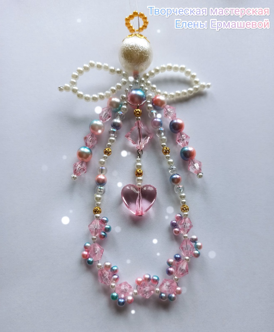 Мастер-класс по плетению ангела с сердечком смотреть онлайн