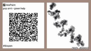 5 qr-кодов на кисти для Ibis Paint X + туториал по их импорту. | Green Help.