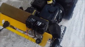 Снегоуборщик Huter . Привод тросика газа.