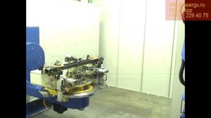 Лазерная резка металлического профиля. Промышленный робот YASKAWA