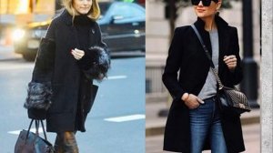 СТИЛЬНОЕ ЧЕРНОЕ ПАЛЬТО/ С ЧЕМ НОСИТЬ ЧЕРНОЕ ПАЛЬТО