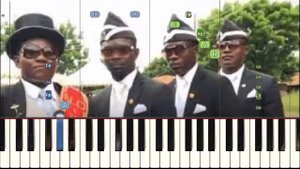 EASY Piano Coffin Dance Играем милодию на пианино песни на пианино