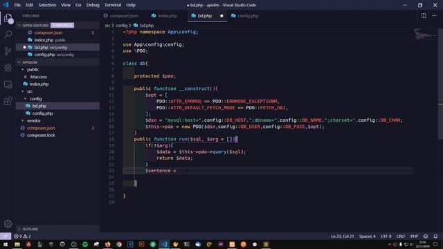 Creando una API con Slim (Instalación y Configuración de base de datos) смотреть онлайн