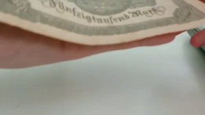 50000тысяч немецких марок 1922года