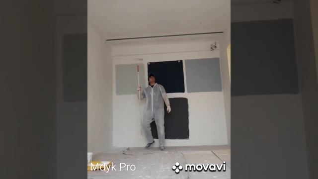 #Покраскапотолка валиком "процесс"