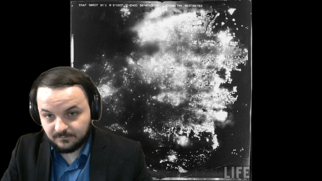 Жмиль смотрит ролик с канала Туземный совет трудящихся // Огненный шторм над Японией смотреть онлайн