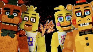 ОРИГИНАЛЬНЫЕ АНИМАТРОНИКИ ПРОТИВ ИГРУШЕЧНЫХ АНИМАТРОНИКОВ В МАЙНКРАФТ Фнаф майнкрафт fnaf minecraft