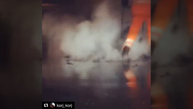 Ночной ремонт рязанских дорог под весенним дождём смотреть онлайн