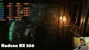 Dead Space Remake на слабом пк RX550