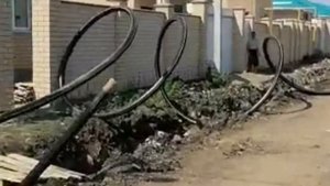 Размотка ПЭТ бухты.