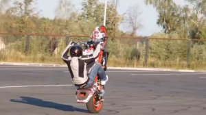 Как Делать Вилли Костер на Мотоцикле