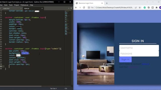 JavaScript Tutorial for Beginners | Animated Login and Registration Form in HTML, CSS & JavaScript