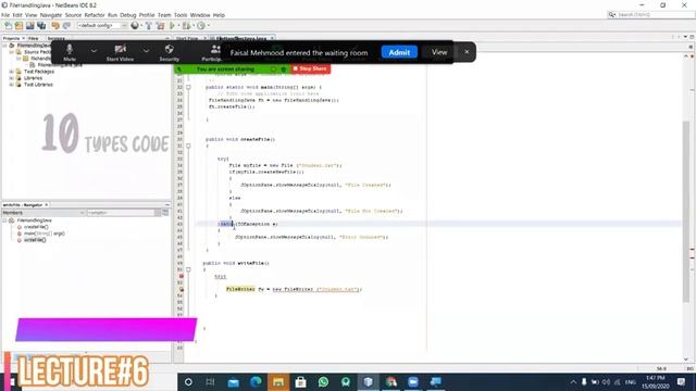 File Handling In Java: How to Read Write and delete file in Java | [File Handling] | Lectrue6(part2