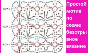 Самый простой безотрывный мотив , вязание крючком