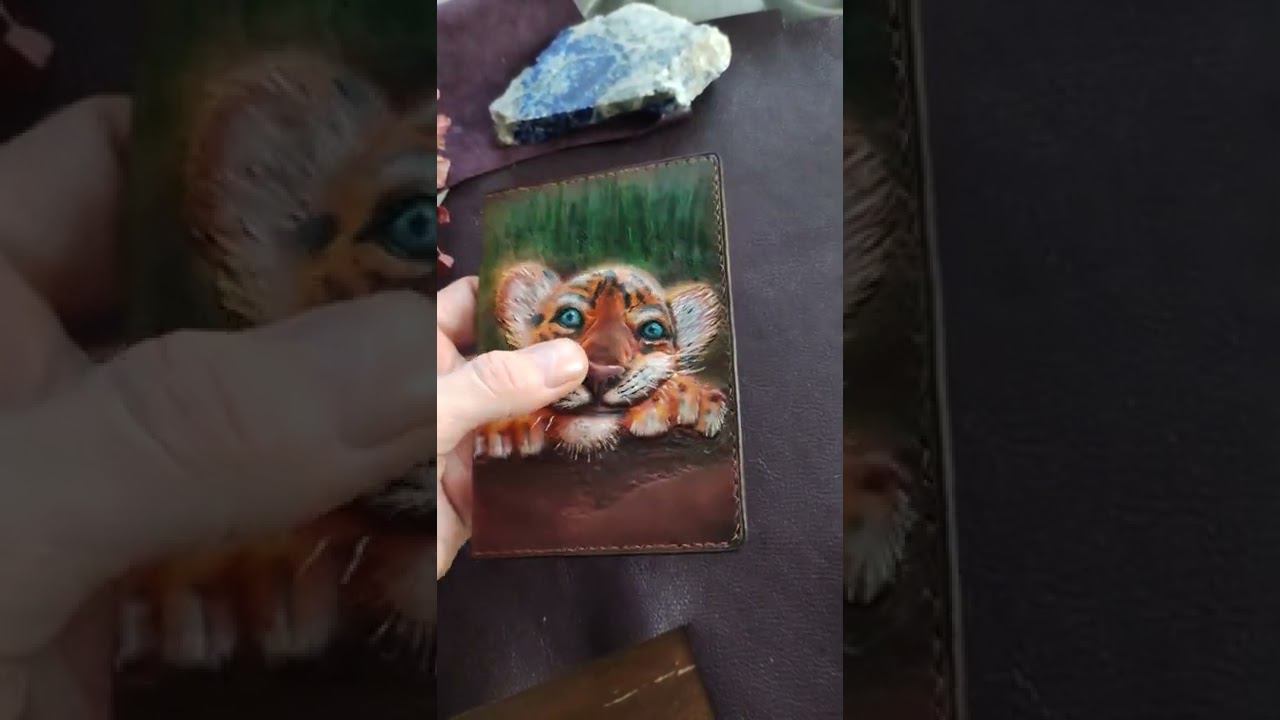 Обложка из кожи на паспорт своими руками.