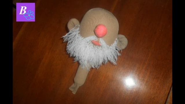 НОВОГОДНЯЯ поделка Дед мороз из ткани смотреть онлайн