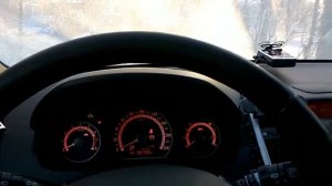 Заводим Kia ceed 1 рестайлинг в -26°(ночью было -32°)