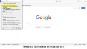 Clearing Cache and Cookies in Internet Explorer