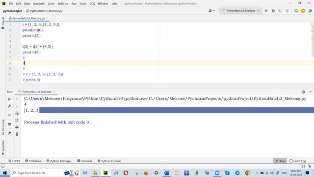 Day 13- Batch 3 - Tuple- Python Collection Data Type - Part 2