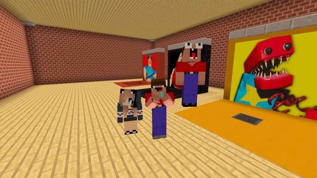 НУБ И ДЕВУШКА ПРО НАШЛИ СТРАШНЫЕ ЯМЫ МОНСТРОВ В МАЙНКРАФТ! Бокси бу и Мистер Стинки смотреть онлайн