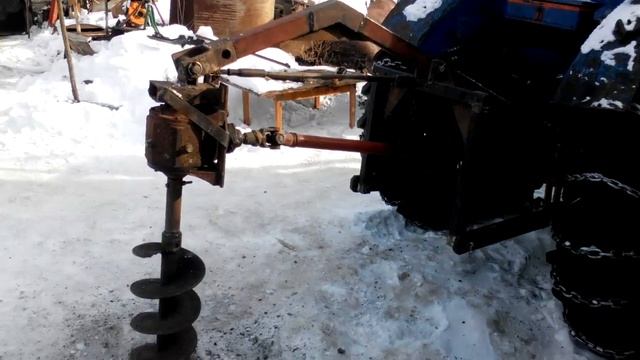 Бур на трактор Т-40 смотреть онлайн