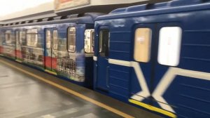 Поезд проследовал без остановки через станцию метро площадь Ленина Минского метрополитена