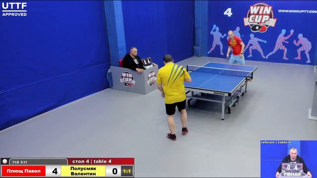 18:30 Плющ Павел 3-1 Полусмяк Валентин стол 4 Юг-3 22.04.21 смотреть онлайн