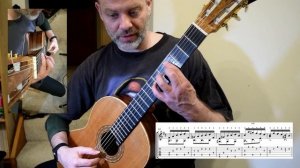 J.S. Bach Allegro - BWV 998 Classical Guitar (Part 1)
