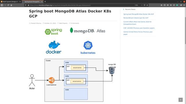 1. Spring boot MongoDB Docker Kubernetes Google Cloud hands-on with code смотреть онлайн