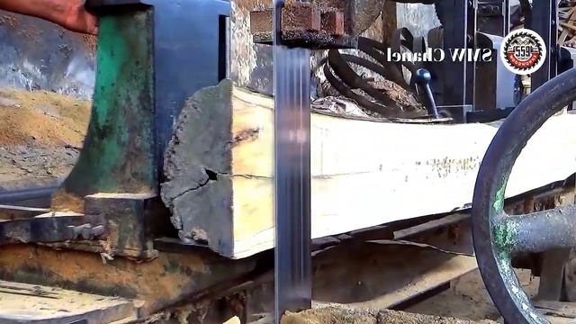 Wood Cutting and Splitting Skills  Sawing Abandoned Teak Tree Branches