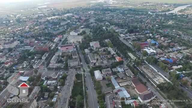 Аэросъемка города Темрюк (панорама)